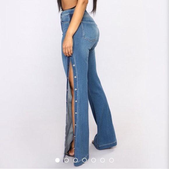 Fashion Nova Snap Button Jeans 